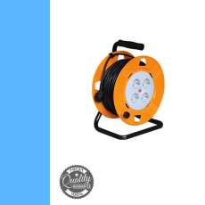 HJR 4-40 Kábeldob, fém talp, 4 földelt aljzat, 40 m