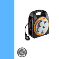 HJR 10-15 Kábeldob, 4 földelt aljzat, 15 m, IP44, 3 x 1,0 mm²