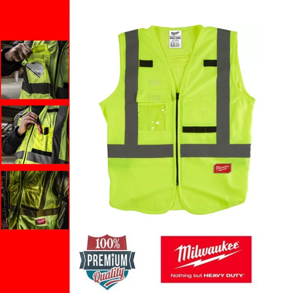 Milwaukee Láthatósági mellény - Sárga (2XL/3XL)