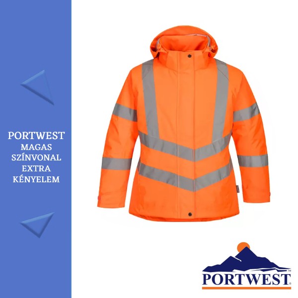 PORTWEST LW74 - NŐI JÓL LÁTHATÓSÁGI TÉLI KABÁT