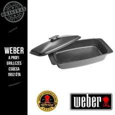 WEBER Négyzet alakú fedeles sütőtál, kerámia (ragutepsi) - 42 x 22,5 cm