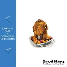 Broil King rozsdamentes csirkesütő tál