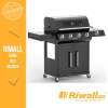 Riwall RGG 41 EXL - PRÉMIUM GÁZÜZEMŰ GRILLSÜTŐ 17 KW, 4+1 GÁZÉGŐVEL