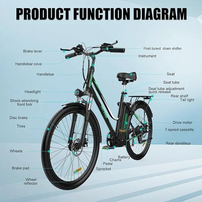 Hitway BK8S Elektromos Kerekpar 6