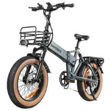 SAMEBIKE XWLX09-II Összecsukható Elektromos Kerékpár 20" Metálszürke 1000W | 720Wh
