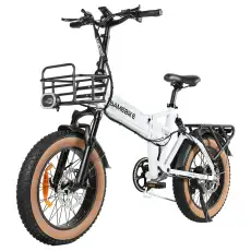 SAMEBIKE XWLX09-II Összecsukható Elektromos Kerékpár 20" Fehér 1000W | 720Wh