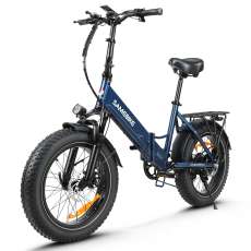 SAMEBIKE LOTDM200-II Összecsukható Elektromos Kerékpár 20" Kék 750W | 625Wh