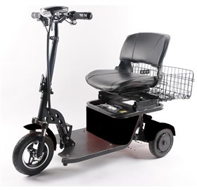 W3S2 Elektromos összecsukható 3 kerekű robogó Fekete 500W