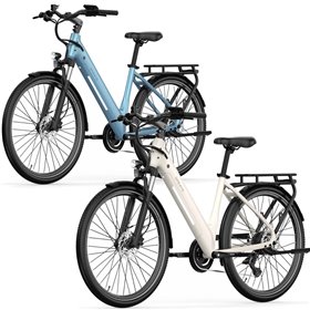A-SPADZ City AIR Elektromos Kerékpár 28" Fehér | Kék 500Wh