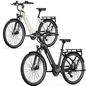A-SPADZ City PRO Nyomatékszenzoros Elektromos Kerékpár 28" Fehér | Fekete 750Wh