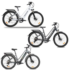 HEDATX TX10 Elektromos Kerékpár 27,5" Fehér | Fekete | Szürke 940Wh