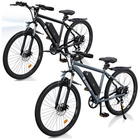 Isinwheel M10 Elektromos Kerékpár 26" Fekete|Ezüst 374Wh