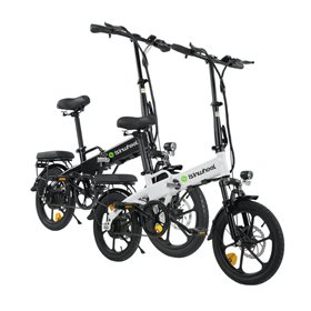 ISINWHEEL U3 Elektromos Kerékpár Összecsukható 16" Fekete|Fehér 280Wh