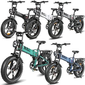 SAMEBIKE RS-A02PLUS Összecsukható Elektromos Kerékpár 20" Fekete|Fehér|Kék|Szürke|Zöld | 820Wh