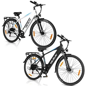 VARUN S700-1 Elektromos Kerékpár 27,5" Fekete|Fehér| 500Wh