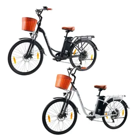 TTGO YY-26ST Elektromos Kerékpár 26" Fekete|Fehér 648Wh