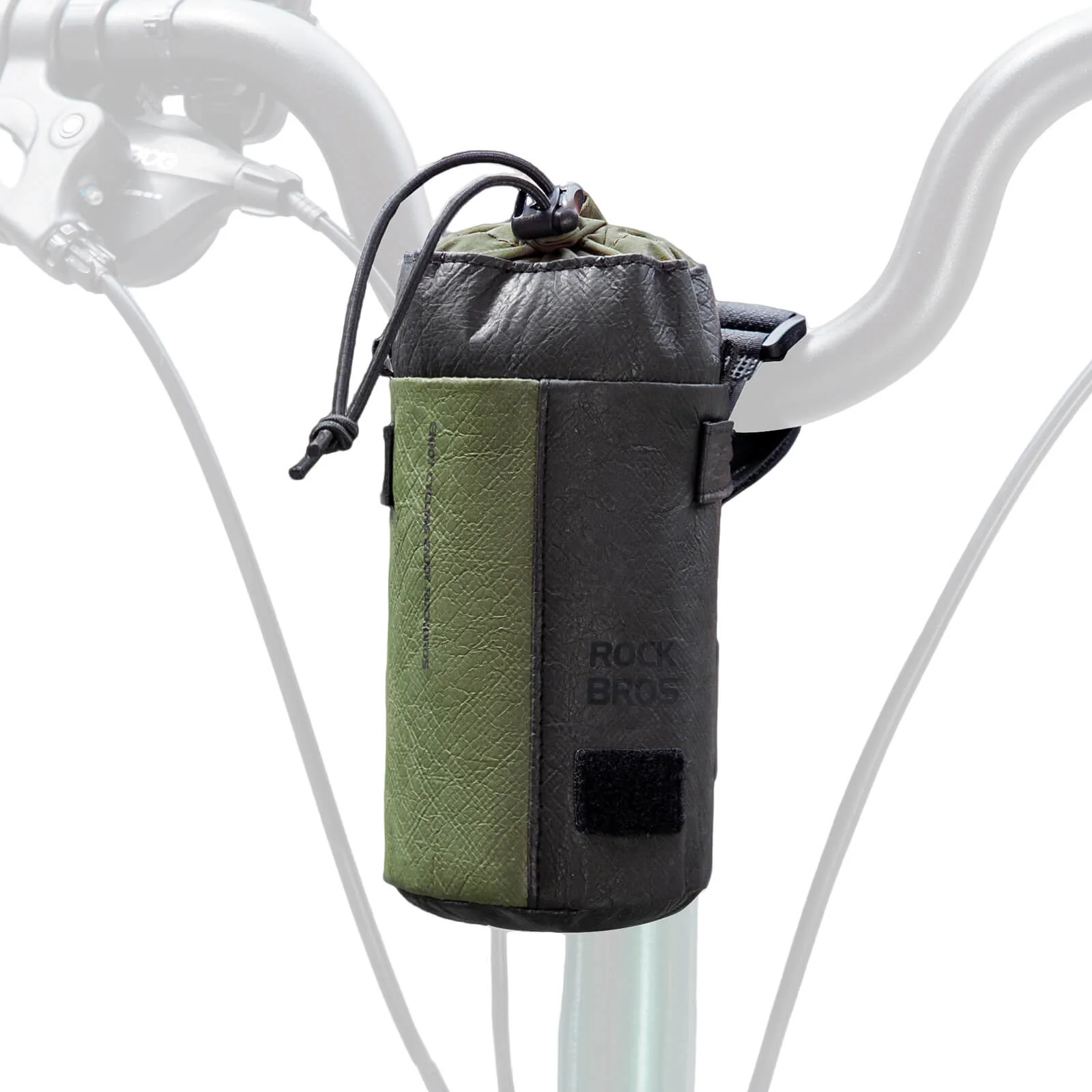 ROCKBROS Bikepacking Feedbag kormánytáska 0,7 L Fekete-Zöld