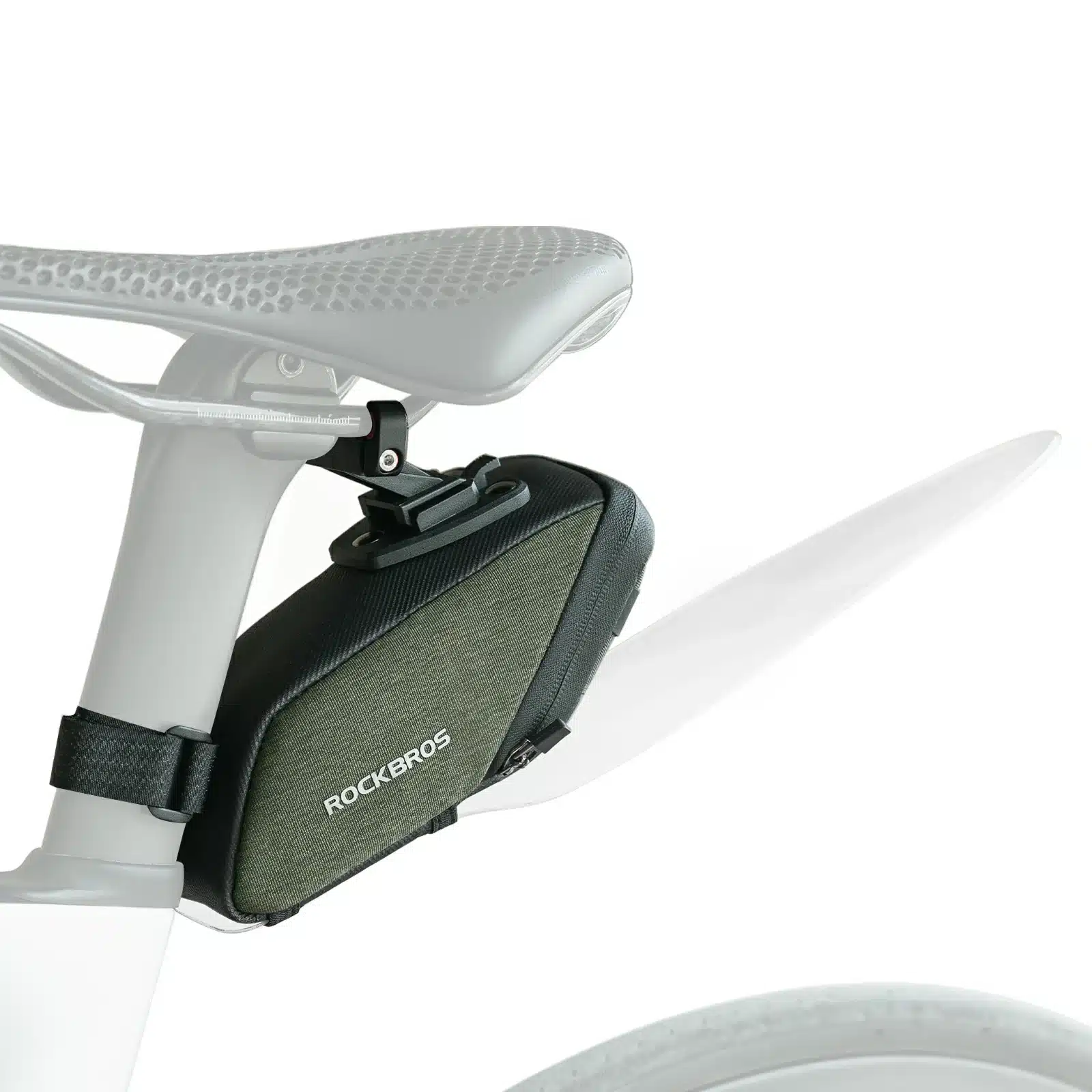 ROCKBROS Fahrrad Satteltasche mit Durchsichtigen PVC Kotflügel