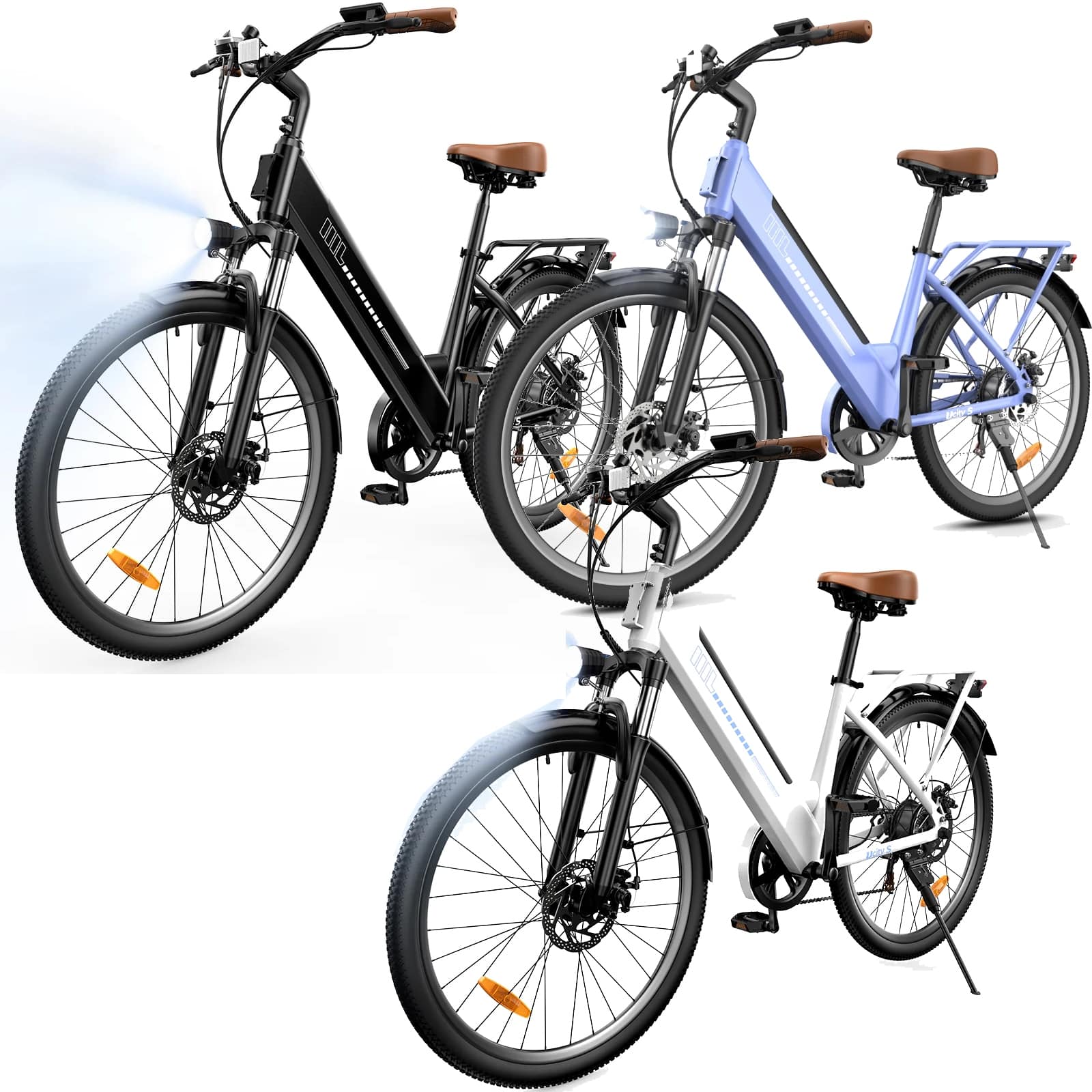 ISINWHEEL Ucity S Elektromos Kerékpár 26" Fekete | Fehér | Lila 470Wh