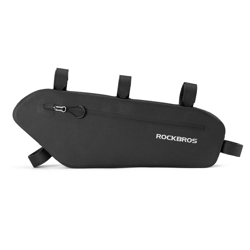 ROCKBROS 3L Vízlepergető Váz Táska Háromszög Táska Fekete