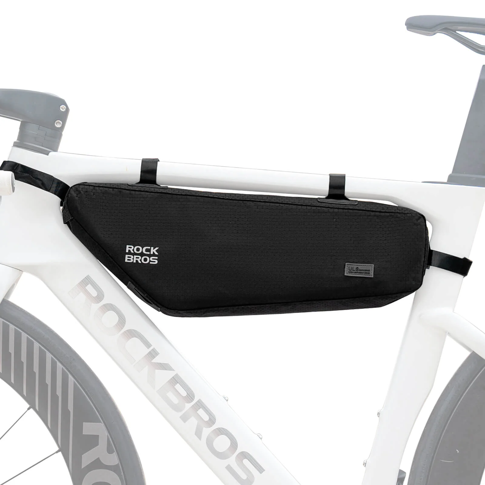 ROCKBROS Kerékpár Váz Táska Háromszög Táska Vízlepergető 2.9L Fekete