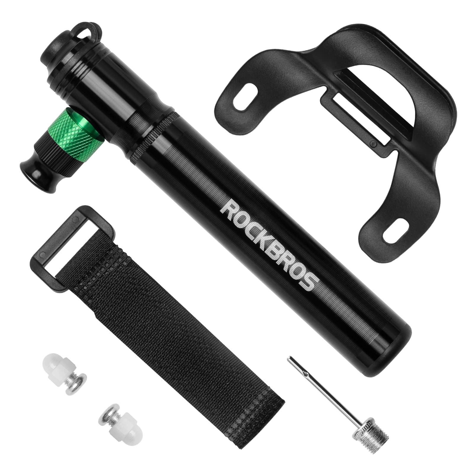 ROCKBROS CO2 kerékpárpumpa 110 PSI alumínium minipumpa fekete
