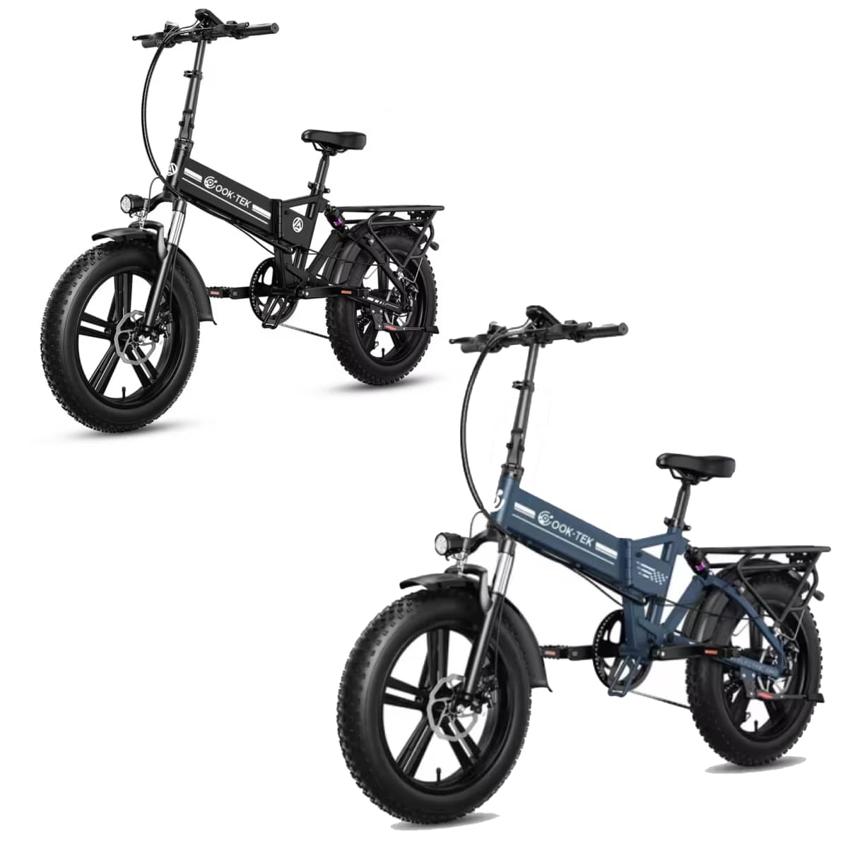 OOK-TEK E20 Összecsukható Elektromos Kerékpár 20" Fekete|Kék 840Wh