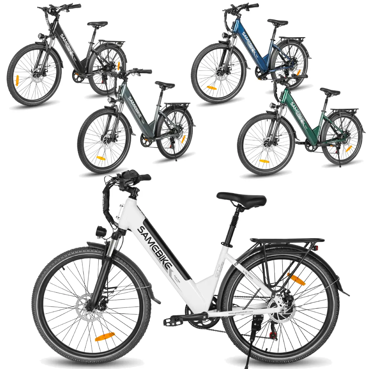 SAMEBIKE RS-A01 PRO-T Elektromos Kerékpár 26" Fekete|Fehér|Kék|Szürke|Zöld| 540Wh