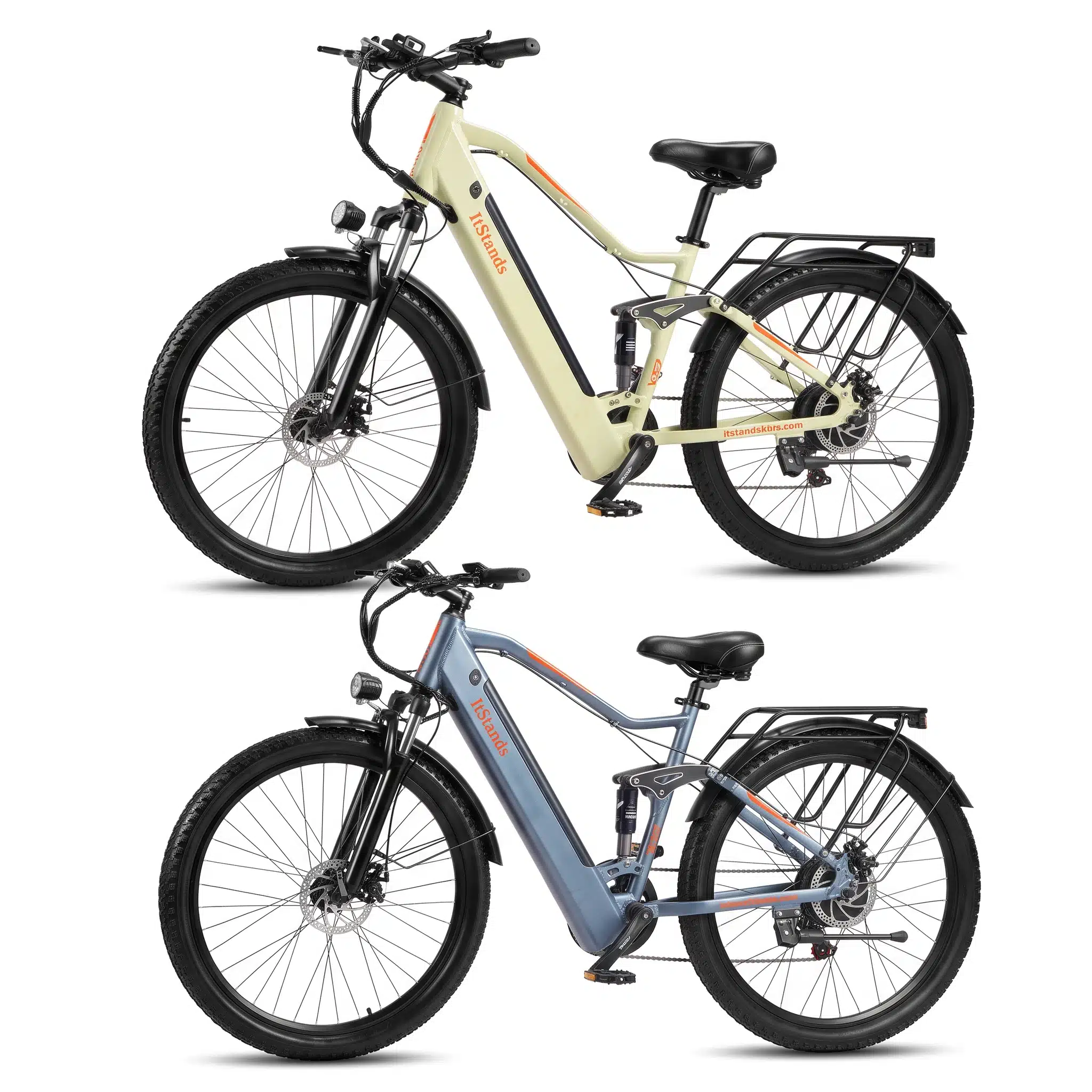 BURCHADA X27 Elektromos Kerékpár 27,5" Kék|Homokszín 840Wh