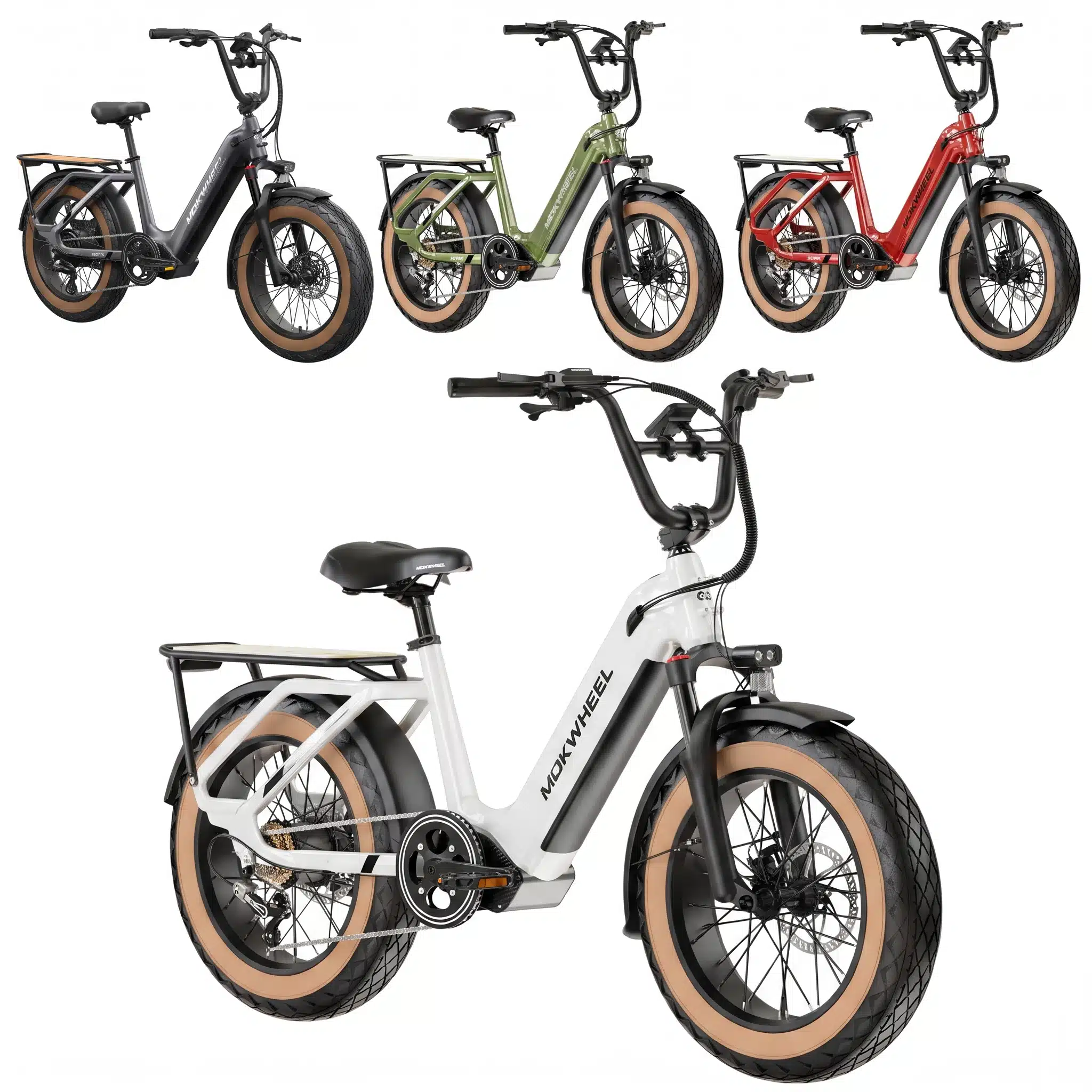 MOKWHEEL SCORIA 3.0 Elektromos Kerékpár 20" Szürke|Fehér|Piros|Zöld 940Wh